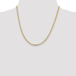 Gold (10K & 14K) Flat Beveled Curb Chain - 14k Yellow Gold / 20 in / 2.3 mm