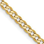 Gold (10K & 14K) Flat Beveled Curb Chain - 14k Yellow Gold / 16 in / 2.3 mm