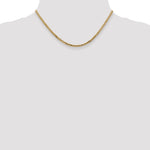 Gold (10K & 14K) Flat Beveled Curb Chain - 14k Yellow Gold / 16 in / 2.9 mm