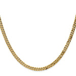 Gold (10K & 14K) Flat Beveled Curb Chain - 14k Yellow Gold / 16 in / 3.9 mm