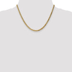 Gold (10K & 14K) Flat Beveled Curb Chain - 14k Yellow Gold / 18 in / 3.9 mm
