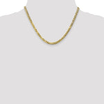 Gold (10K & 14K) Flat Beveled Curb Chain - 14k Yellow Gold / 18 in / 4.75 mm