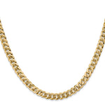 Gold (10K & 14K) Flat Beveled Curb Chain - 14k Yellow Gold / 18 in / 5.75 mm