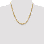 Gold (10K & 14K) Flat Beveled Curb Chain - 14k Yellow Gold / 20 in / 5.75 mm