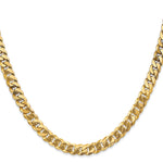 Gold (10K & 14K) Flat Beveled Curb Chain - 14k Yellow Gold / 18 in / 6.25 mm