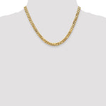 Gold (10K & 14K) Flat Beveled Curb Chain - 14k Yellow Gold / 18 in / 6.25 mm