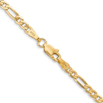 Gold (10K & 14K) Flat Figaro Chain - 14k Yellow Gold / 16 in / 3 mm