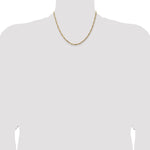 Gold (10K & 14K) Flat Figaro Chain - 14k Yellow Gold / 18 in / 3 mm
