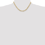 Gold (10K & 14K) Flat Figaro Chain - 14k Yellow Gold / 16 in / 4.75 mm