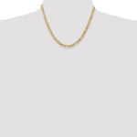 Gold (10K & 14K) Flat Figaro Chain - 14k Yellow Gold / 18 in / 4.75 mm