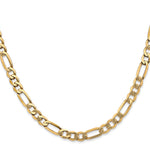 Gold (10K & 14K) Flat Figaro Chain - 14k Yellow Gold / 18 in / 5.25 mm