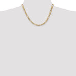 Gold (10K & 14K) Flat Figaro Chain - 14k Yellow Gold / 18 in / 5.25 mm