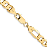 Gold (10K & 14K) Flat Figaro Chain - 14k Yellow Gold / 18 in / 7 mm