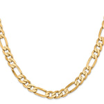 Gold (10K & 14K) Flat Figaro Chain - 14k Yellow Gold / 20 in / 7.5 mm