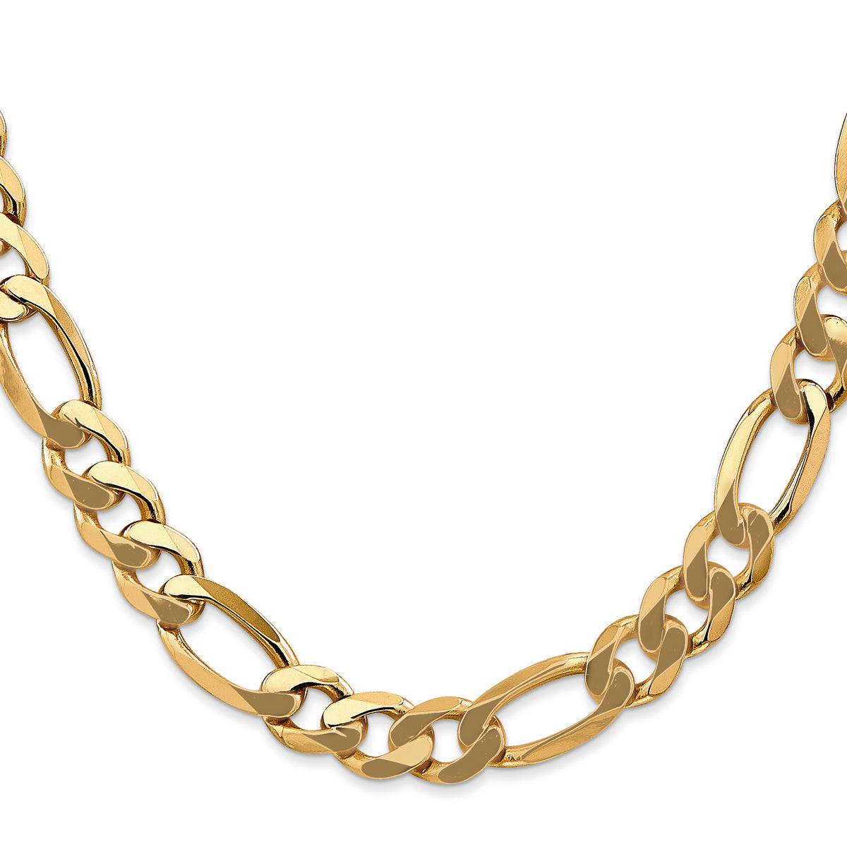 Gold (10K & 14K) Flat Figaro Chain - 14k Yellow Gold / 20 in / 8.75 mm