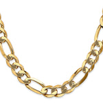 Gold (10K & 14K) Flat Figaro Chain - 14k Yellow Gold / 20 in / 10 mm