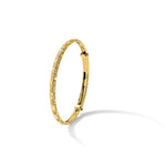 14k Yellow Gold Satin and Diamond-cut 3.15mm Flexible Bangle, alternate view
