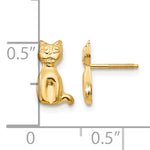 14k Madi K Cat Post Earrings