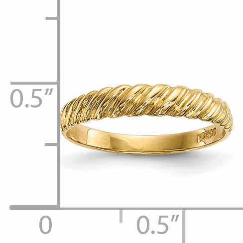 14k Madi K Kids Polished Twist Size 4.5 Ring