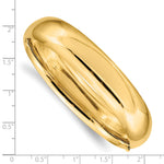 Gold High Polished Hinged Bangle - 14k Yellow Gold / 14.5 mm / 7 in