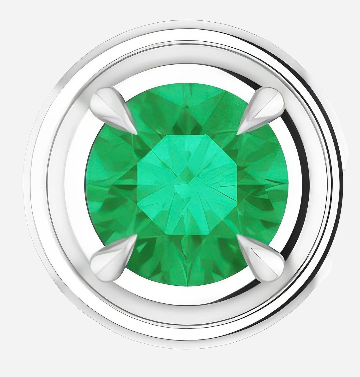 Pendant emerald yellow gold