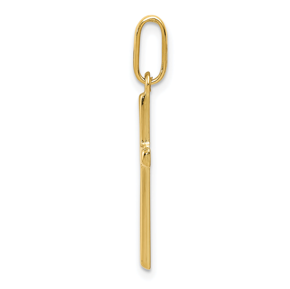 Gold Polished Latin Cross Pendant - 14k Yellow Gold