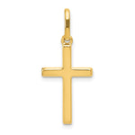 Gold Polished Latin Cross Pendant - 14k Yellow Gold