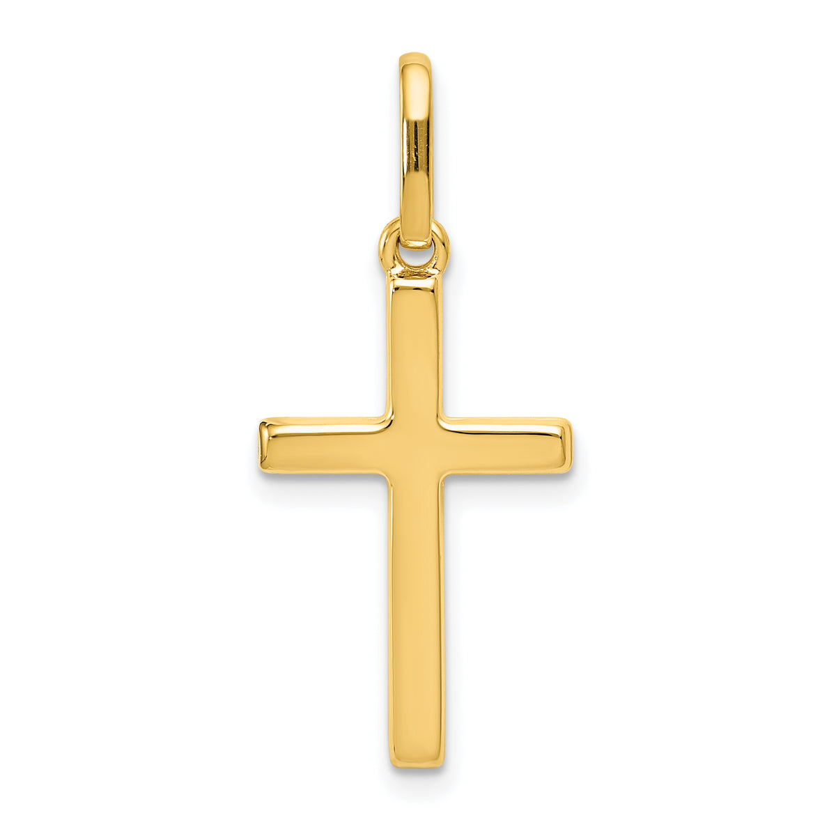 Gold Polished Latin Cross Pendant - 14k Yellow Gold