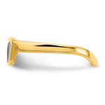 14k Black Enameled Sunglasses Toe Ring