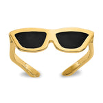 14k Black Enameled Sunglasses Toe Ring