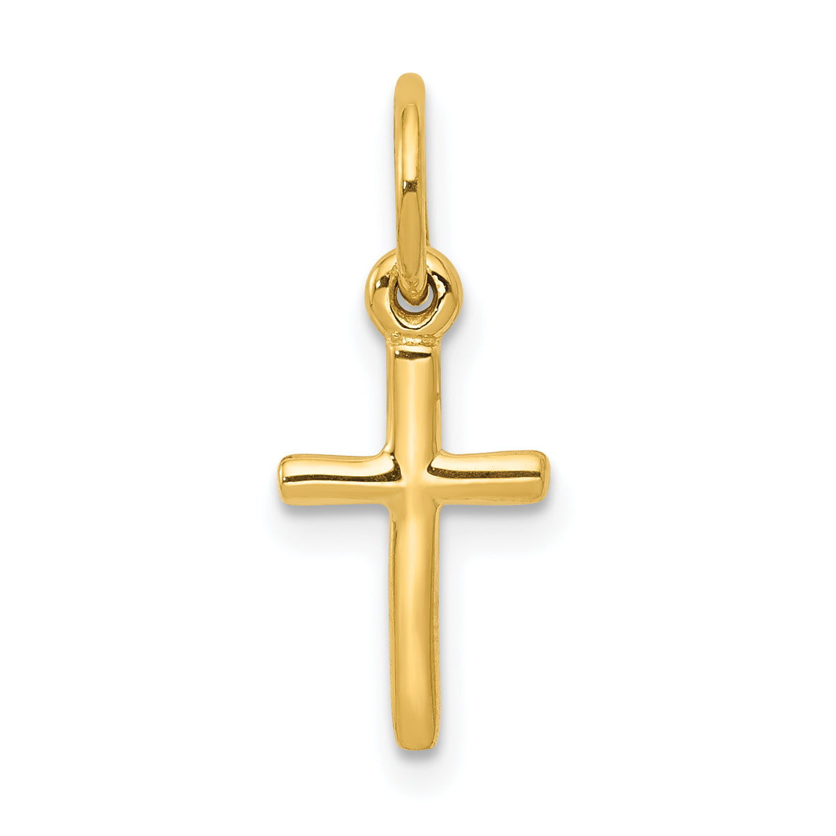 14k Yellow Gold Small Cross Charm