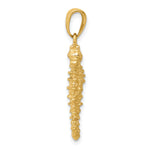 Gold Polished Seahorse Pendant - 14k Yellow Gold / 11.5 x 25 mm