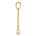 14K 3-D Navy T-Bar Anchor Pendant