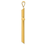 Polished Hollow Cross Pendant - 14k Yellow Gold / Polished, 3D / N/A, 58x32mm, Large