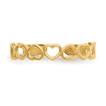 Gold Polished Heart Toe Ring - 14k Yellow Gold