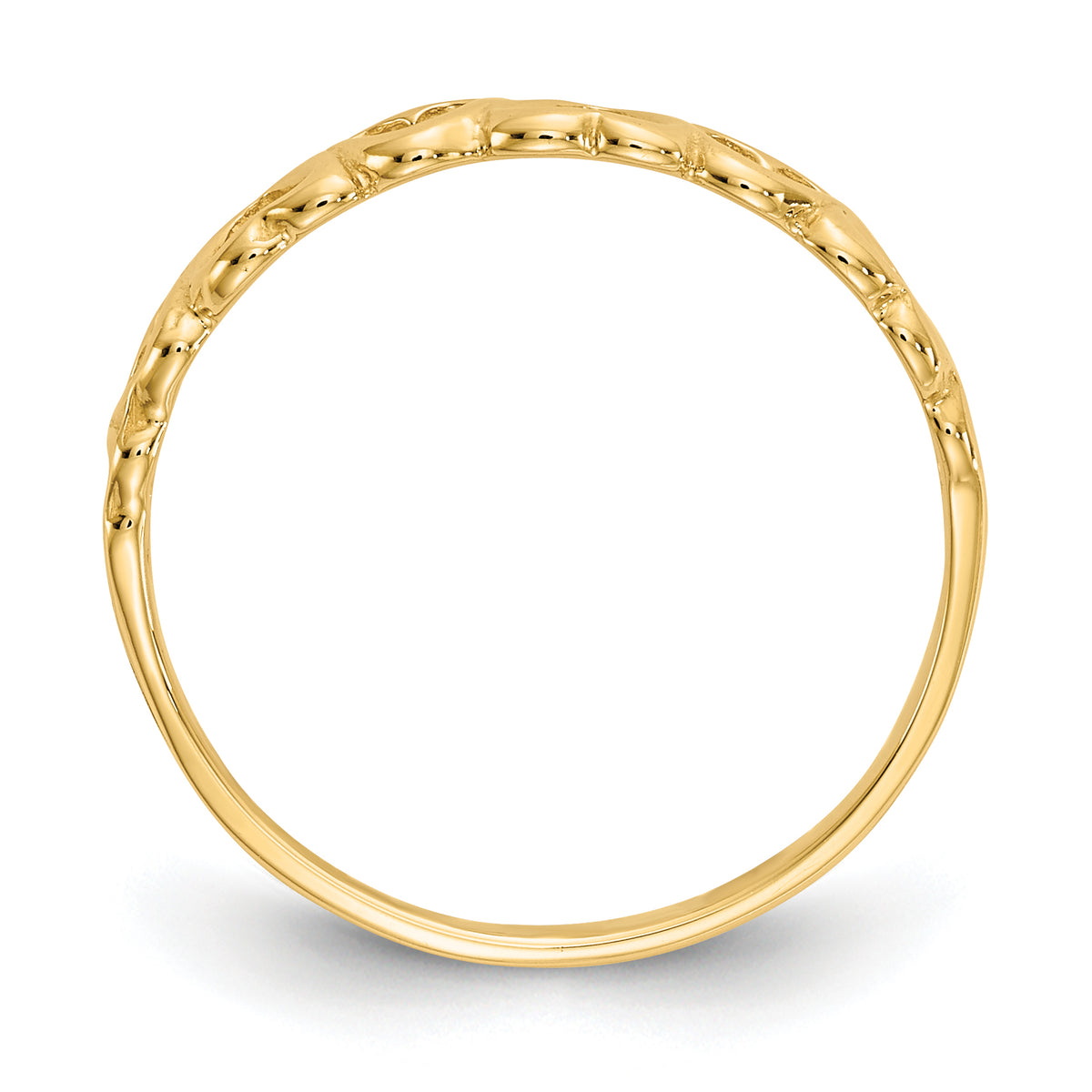 Gold Hearts Ring - 14k Yellow Gold