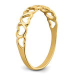 Gold Hearts Ring - 14k Yellow Gold