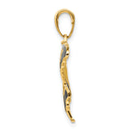 Gold Polished Butterfly Pendant - 31 x 24 mm