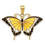 Gold Polished Butterfly Pendant - 31 x 24 mm