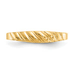 Gold Polished Valley Dome Ring - 14k Yellow Gold