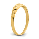 Gold Polished Valley Dome Ring - 14k Yellow Gold