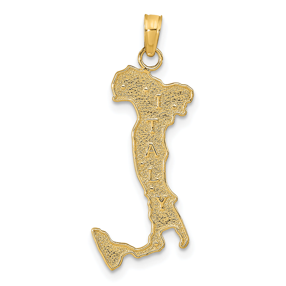 14k Yellow Gold Polished Italy Pendant - 15 x 24.5 mm