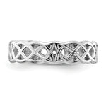 Gold Polished Celtic Toe Ring - 14k White Gold
