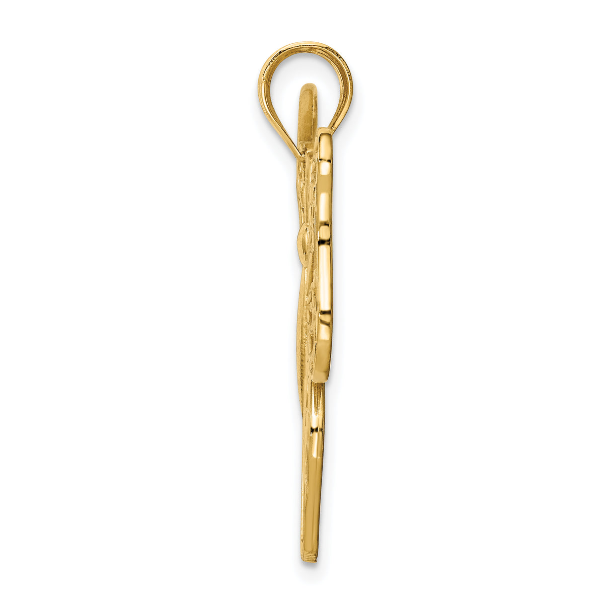 Gold Polished Butterfly Pendant
