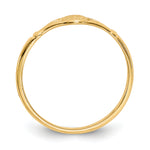 14K Polished Oval Flower Size 2.25 Ring