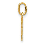 14k Diamond-cut Polished RN Registered Nurse Pendant