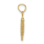 Gold Polished Seahorse Pendant - 14k Yellow Gold / 6.5 x 16.5 mm