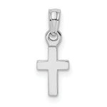 Gold Polished Latin Pendant - 14k White Gold / 5.8 x 12.3 mm / 17.3x5.8mm