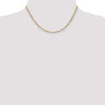 Gold (10K & 14K) Open Concave Curb Chain - 14k Yellow Gold / 16 in / 3 mm