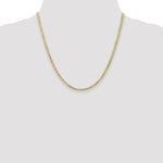 Gold (10K & 14K) Open Concave Curb Chain - 14k Yellow Gold / 20 in / 3 mm
